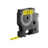 DYMO D1  Schriftband         9mmx7.0m schwarz->gelb