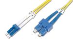 DIGITUS LWL Patchkabel LC -> SC 2.00m Singlemode Duplex OS2