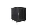 Lanberg FF01-6815-23B rack 19U Vrijstaande rek Zwart