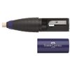 FABER-CASTELL Radierer Spitzer Kombi brombeer-blau