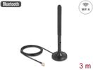DELOCK WiFi 6 Antenne RP-SMA Stecker 3 dBi omnidirektional m