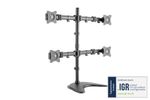 DIGITUS TIS/Tischfuss 15"-27" 4TFT 1Gelenk  schwarz Max.8KG