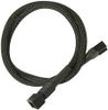 Nanoxia Kabel 3-Pin Verlängerung, 30 cm, schwarz