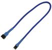 Nanoxia Kabel 3-Pin Verlängerung, 30 cm, blau