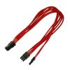 Nanoxia Kabel PCI-E 6- auf 6+2-Pin, 30 cm, Single, rot