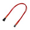 Nanoxia Kabel 3-Pin Verlängerung, 30 cm, Single, rot