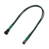 Nanoxia Kabel 3-Pin Molex Verlängerung, 30 cm, grün