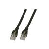 EFB RJ45 Patchkabel SF/UTP Cat.5e PVC CCA  3.00m schwarz
