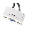 EFB 2-Port KVM VGA-USB-Audio mit Kabelsätzen 2x0.9 m