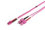 DIGITUS LWL Patchkabel LC -> SC 2.00m  Multimode Duplex OM4