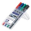 STAEDTLER Perm.Marker Lumocolor duo 4St Box