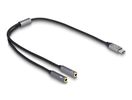 DELOCK Adapterkabel Klinke Headset 1 x USB Type-C > 2x3 Pin