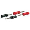 Schwaiger Steckdosenleiste Bananenstecker 4er Set Schwarz/RT