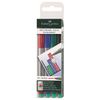 FABER-CASTELL Marker Multimark non-perm. M 4er Etui 5Stk