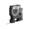 DYMO D1  Schriftband 43610   6mmx7.0m schwarz->transp.