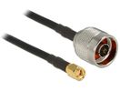 DELOCK HF Adapter N -> RP-SMA CFD200 low loss 0,5m St/St