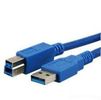 MediaRange Anschlusskabel USB 3.0 Stecker A/B 3m blau