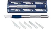 WEDO Hobbymesser-Set mit 6 verschiedenen Klingenformen silbe
