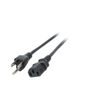 EFB Netzkabel USA/NEMA 5-15P-C13 180°,sw,1.8m,SVT AWG18x3C