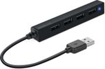 Speedlink USB-HUB SNAPPY SLIM, 4-Port, Passiv, schwarz retail