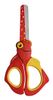 WEDO Kinderschere Bastelschere rund aus Edelstahl Rot/Gelb