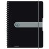 Herlitz Spiralblock "to go" PP-Cover A4 80 Bl. opak schwarz