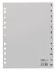 DURABLE Zahlenregister A4 1-12 PP volldeck. grau