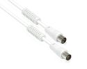 Alcasa S-PAK02 coax-kabel 2 m Wit