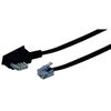 Schwaiger TAE Kabel TAE-N -> RJ11 6P4C 6m schwarz
