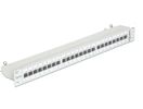 DELOCK 19" Patchpanel 24-Port Cat6A geschirmt grau