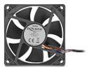 DELOCK Axiallüfter 24 V DC, 80 x 80 x 25 mm schwarz