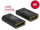 DELOCK HDMI Adapter A -> A Bu/Bu 4K Metallgehäuse