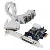Longshine Controller PCIe 4x Seriell powered (RS232C) bulk
