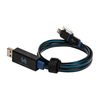 RealPower Datenkabel LED blau       micro-USB auf Lightning