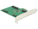 DELOCK PCI Expr Card 2x mSATA Slot int