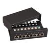 EFB Mini-Patchpanel 8xRJ45  Cat.5e,1HE, schwarz