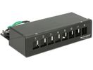 DELOCK Keystone Desktop Patchpanel 8 Port schwarz