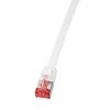 Logilink Flachpatchkabel RJ45 U/FTP Cat6A 0.50m weiß