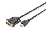 DIGITUS HDMI-Kabel A->DVI(18+1)   St/St  2.0m schwarz FullHD