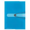 Herlitz Gummizugmappe  A4 PP transparent blau