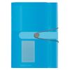 Herlitz Fächermappe    A4 PP blau  trp. 12 Fächer m.Gummizug