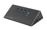 LC-Power USB-Hub 3x USB 3.0 + 1xLadefunktion LC-HUB-ALU-2B-4