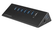 LC-Power USB-Hub 6x USB 3.0 + 1xLadefunktion LC-HUB-ALU-7B