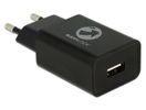 Ladeadapter Navilock Eurostecker -> 1x USB Typ A schwarz