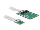 DELOCK Konverter M.2 Key A+E -> Mini PCIe Slot m. fle
