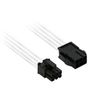Nanoxia Kabel 6pin PCI-E Verlängerung, 30 cm, weiß