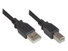 Good Connections USB2.0 Kabel A-B schw. 0,5m