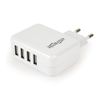 gembird Universal USB-Ladegerät 4-Port 3.1 A 15W weiß