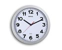 MAUL Wanduhr Step weiß/silber Kunststoff 30cm inkl. Batterie