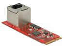 DELOCK SATA Konverter M.2Key A+E -> 1x Gigabit LAN St/Bu